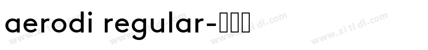 aerodi regular字体转换